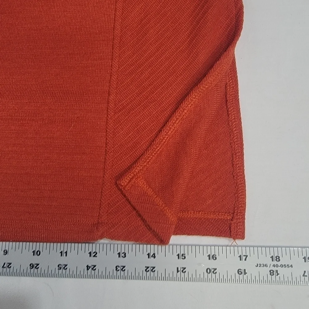 Band Of The Free BOG Collective  RENEE Rust Ribbed Pencil Skirt Size Small